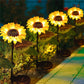 Solar-Sonnenblumen-Außenleuchte, IP65, wasserdicht, 20 LEDs, Solar-Rasen-Wege-Licht für Terrasse, Hof, Garten, Dekoration, Landschaftsbeleuchtung