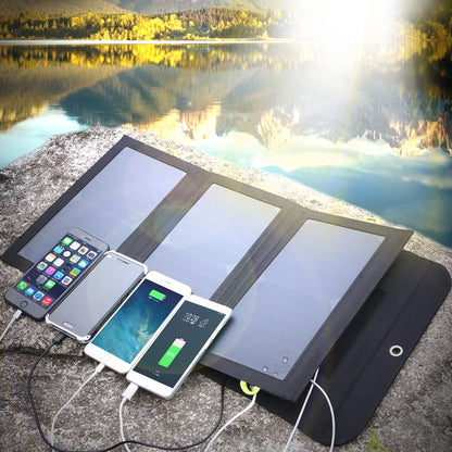 ALLPOWERS Solar Panel 5V 21W Built-in 10000mAh Battery Portable Solar Charger Waterproof Solar Battery for Mobile Phone Outdoor