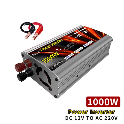 Solar Inverter 12v 220v 500W 1000W 2000W 3000W Modified Sine Wave Inversor Voltage Transformer Auto Power Converter Car Inverter