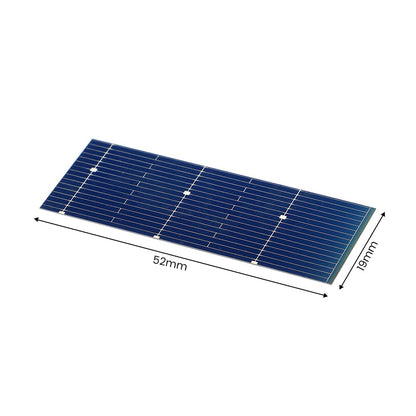 SUNYIMA 100 pièces 52*19mm 0.5V 0.24W système monocristallin de panneau solaire pour cellule solaire Portable photovoltaïque bricolage