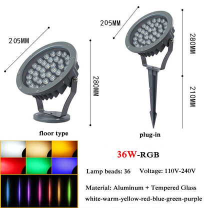 NEARCAM luce di proiezione RGB per esterni luce impermeabile per alberi luce di inondazione a led colore riflettore luce di paesaggio proiezione di riflettori