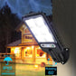 Lâmpada de LED de parede com sensor de movimento à prova d'água para ambientes externos com 3 modos de iluminação Luzes movidas a energia solar para pátio de jardim