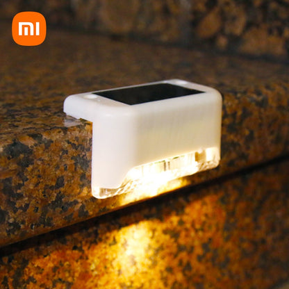 Xiaomi LED Luzes de escada de caminho solar IP65 à prova d'água ao ar livre jardim quintal cerca parede gramado paisagem lâmpada escada luz noturna