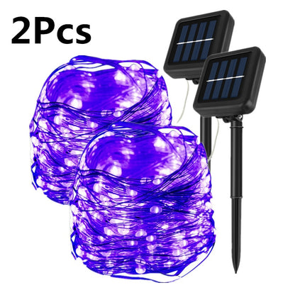 12M/22M/32M Outdoor Solar Light Outdoor Solar Fairy String Lights for Holiday Christmas Lights Waterproof  Solar Garden Lighting