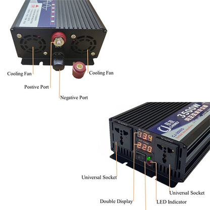 Inverter DC 12V 24V 48V 60V to AC 110V 220V Voltage Transformer Pure Sine Wave 3000W 4000W 5000W Power Converter Solar Inverter