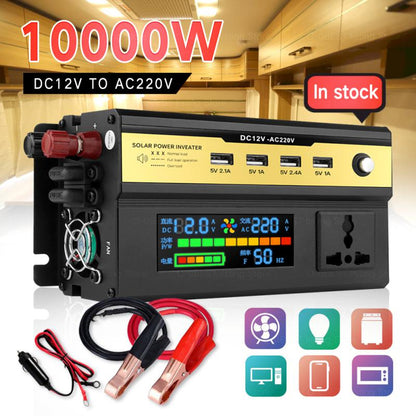 Pure Sine Wave Inverter 3000W-10000W Power DC 12V 24V To AC 220V Voltage 50/60HZ Converter Solar Car Inverters Power Inverter