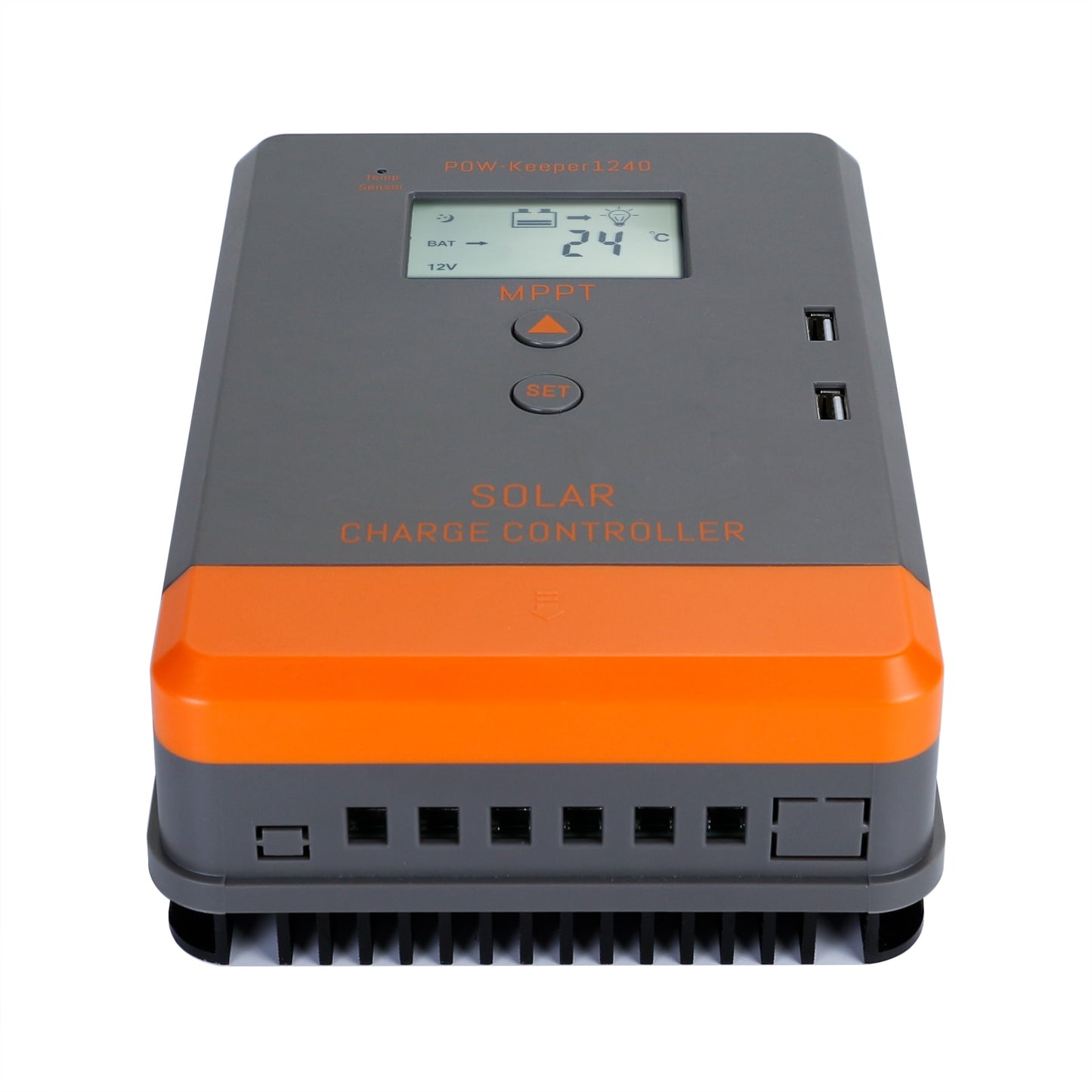 PowMr MPPT-Solarpanel-Ladegerät-Controller, 20 A, 30 A, 40 A, 12 V, 24 V, automatisches LCD-Display, passend für AGM-Gel-Lithiumbatterien, Ladegerät