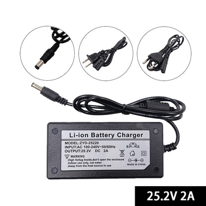 Cool Leopard nouvelle batterie au Lithium 24V 100AH ​​18650, pour onduleur solaire réverbère e-bike Scooter 25.2V 2A chargeur intégré BMS