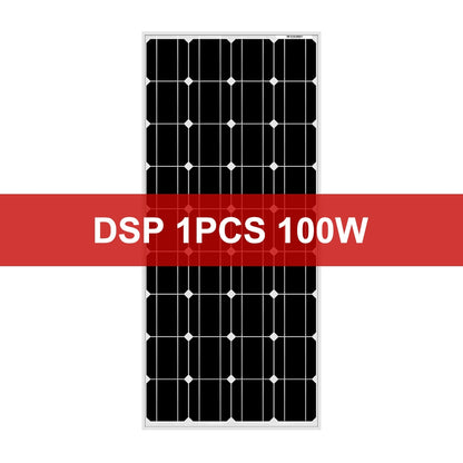 Dokio 18V 100W Rigid Solar Panel China 18V Monocrystalline Silicon Waterproof Solar Panel Charge 12V  #DSP-100M