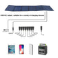 Borsa pieghevole per pannello solare da 100 W Caricatore solare con uscita USB + CC Dispositivo di ricarica solare pieghevole portatile Alimentatore portatile esterno