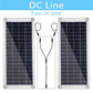 2 in 1 30cm DC Cable for Solar Panel Kit for 12V USB With Controller Solar Cells for Car Yacht Moblie Phone Battery Charger