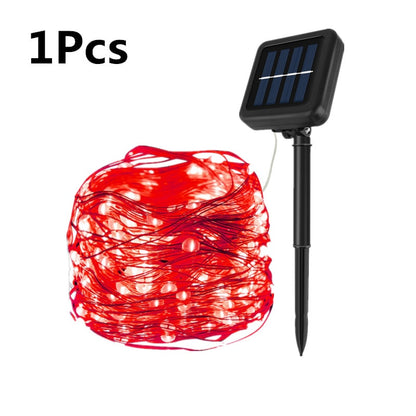 7/12/32M Solar Led Light Outdoor Solar Light Waterproof Fairy Garland String Lights Christmas Party Solar Lamp Garden Decoration