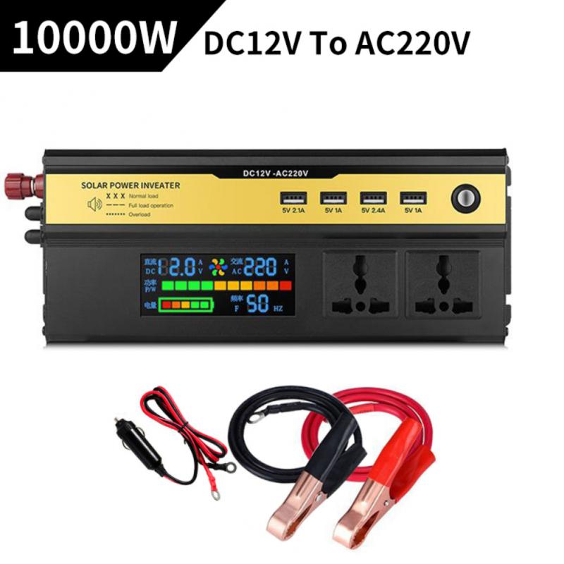 Reiner Sinus-Wechselrichter 3000 W-10000 W Leistung DC 12 V 24 V zu AC 220 V Spannung 50/60 Hz Konverter Solar-Auto-Wechselrichter Wechselrichter