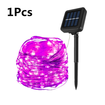 LED Solar Lights Outdoor String Lights Garland 50/100/200/300 LEDs Fairy Light Christmas Light Waterproof Street Garden Lamps