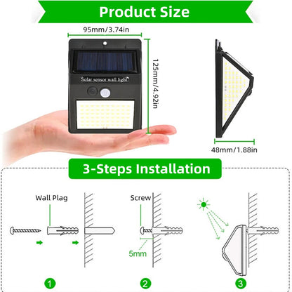 Solar scnsor wall light 1 48mm/1.