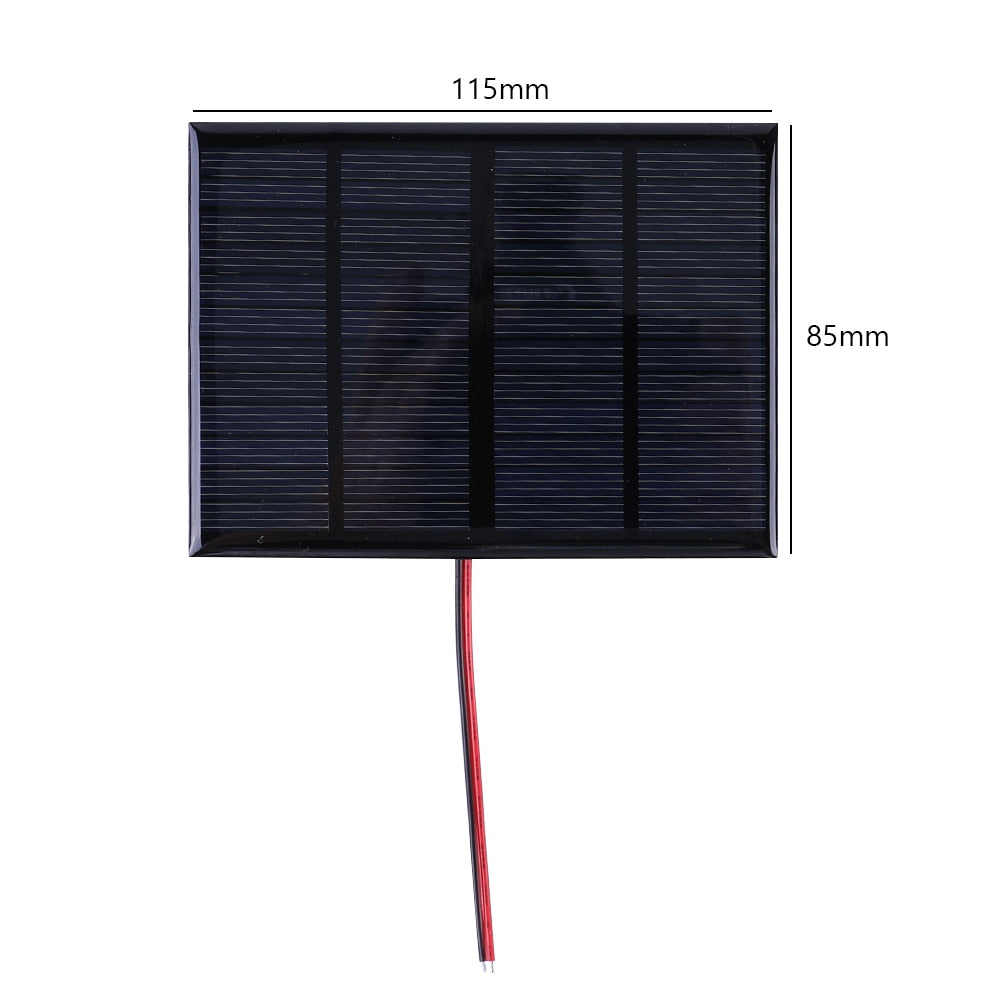 Panneau solaire extérieur 3W 5V chargeur Portable polysilicium bricolage système de cellules solaires pour chargeur de batterie de téléphone Portable léger