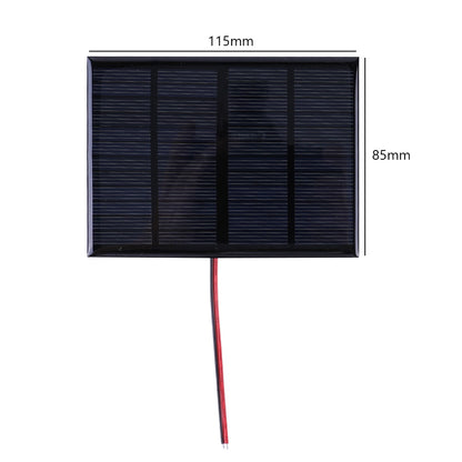 Solar Panel Outdoor 3W 5V Portable Charger Polysilicon DIY Solar Cells System for Light Moblie Phone Battery Charger