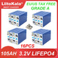Liitokala 3,2 V 105Ah LiFePO4 batería litio hierro fosfa DIY 4s 12V 24V motocicleta coche eléctrico viaje baterías solares sin impuestos