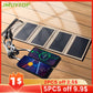 Randonnée en plein air pêche panneau solaire 5V 10W 7W chargeur de batterie USB étanche banque d'alimentation Portable pour les cellules touristiques téléphone camping