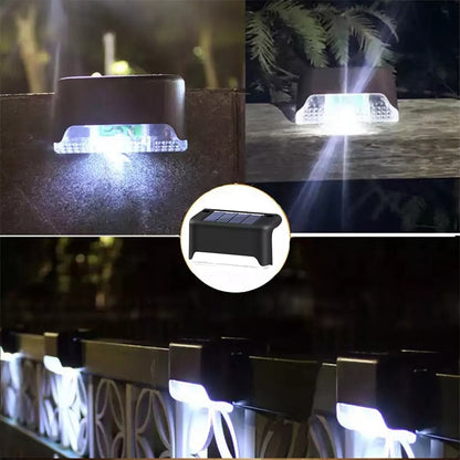 Solar Deck Lights 12 Pack Outdoor Step Lights Waterproof Led Solar Lights for Railing Stairs Step Fence Yard Patio and Pathway