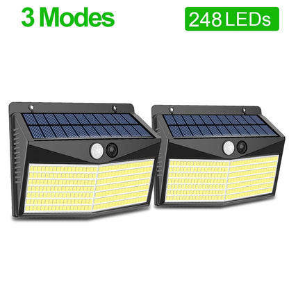 Solar Power Street Lamp Outdoor Solar Sensor Lights for Garden Decor 432 Led Reflector Lighting Waterproof energia Solar Lantern