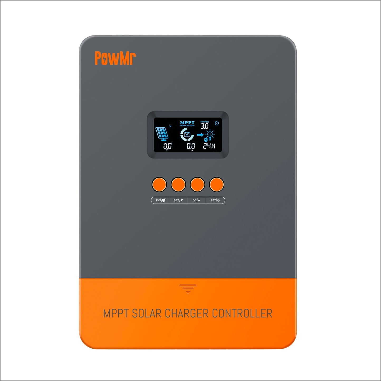 PowMr 100% MPPT 60A controlador de carga solar 190 V Plus versão DSP regulador trabalho para bateria solar 12 V 24 V 36 V 48 V painel solar