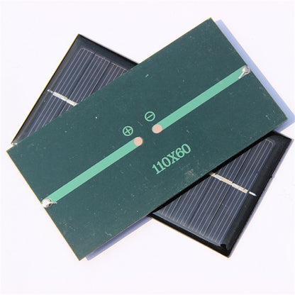 1W 6V Mini Solar Cell Module Polycrystalline Solar Panel Charger Study 110*60*3MM