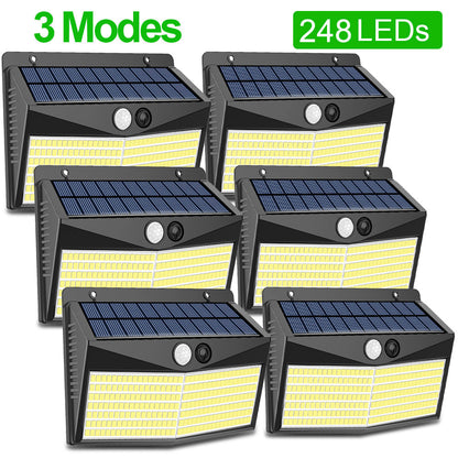 Solar Power Street Lamp Outdoor Solar Sensor Lights for Garden Decor 432 Led Reflector Lighting Waterproof energia Solar Lantern