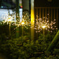 Luci solari per fuochi d'artificio Decorazione Luci fiabesche da giardino solari Impermeabile Fai da te Tarassaco Paesaggio Natale Decorazioni per esterni Lampada da prato