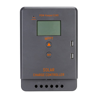 Controlador de carga Solar PowMr 40A 20A 30A 12V 24V MPPT PWM regulador de carga Solar de modo Dual a batería de litio Lifepo4 de ácido de plomo