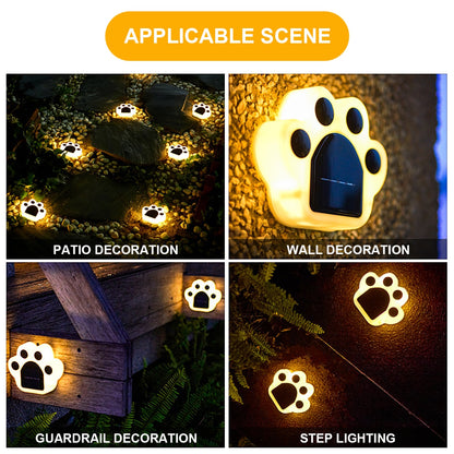 Solar LED Light Bear Paw Lamp Outdoor Waterproof Garden Decoration Landscape Atmosphere Buried Lights