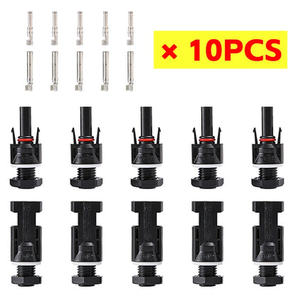 10/20/40/100PCS Solar PV Connectors - for Solar Panel Mount and Inverter Panel Solar connector solar  coupler IP67 DC1000V