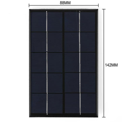 USB-Solarpanel im Freien, 5 W, 5 V, tragbares Solar-Ladegerät, Klettern, Schnellladegerät, Polysilizium, Reise, DIY, Solar-Ladegerät, Generator