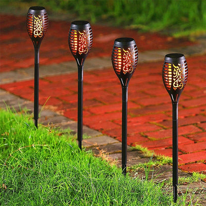 96 LED Outdoor Solar Lights Garden Lights Pathway Lighting Waterproof Patio Flickering Dancing Torch Flame Lamp Garden Decor