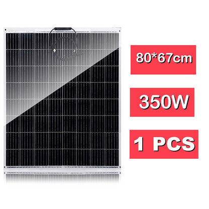 1500W Solar Power System 220V/1500W Inverter Kit 600W Solar Panel Battery Charger Complete Controller Home Grid Camp Phone