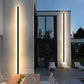 Moderne wasserdichte lange Streifen-LED-Wandleuchte für den Außenbereich, IP65, Aluminium-Wandleuchte, Garten-Veranda-Wandleuchte, 110 V, 220 V, Wandleuchte