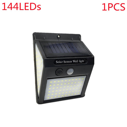 Outdoor 100 LED Solar Light Motion Sensor Waterproof Sunlight Garden Decoration Street Lights Solar Powered Lantern Wall Lamp