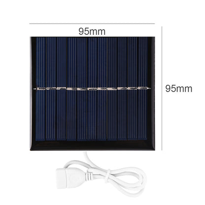 5V 400mA Solar Panel 2W Output USB Outdoor Portable Solar System For Low Power Products Cell Mobile Phone Chargers Electric Fan