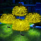 LED énergie solaire lumières feu d'artifice décoration de jardin guirlandes étanche extérieur pissenlit pelouse lampe pour chemin de Patio