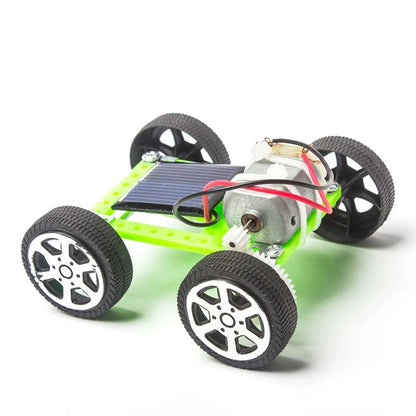 DIY Assembled Energy Solar Powered Toy Car Robot Kit Set - Mini Science Experiment Solar Car Toys For Children Educational Toys