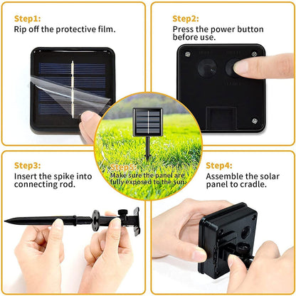 solar panel to cradle fully; .