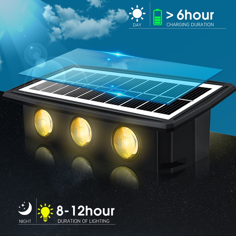 Decorative Solar Wall Light, > 6hour DAY CHARGING DURATION 8-