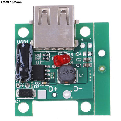 Regulador de carregador USB de painel solar com parafusos de cobertura DC-DC 4.5-20V 12V Step Down To 5V 2A Board 30 * 25 mm; Concha 40 * 30 * 12 mm