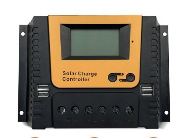 Controlador de carga solar MPPT 12v 24v 48v 10A 50A 80A Controlador solar Painel solar Regulador de bateria Dual USB 5V Display LCD