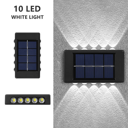 LED Solar Wall Lamp Outdoor Wall Light Ip65 Waterproof Garden Decoration Balcony Yard Street Decor Lamps Outside Sunlights