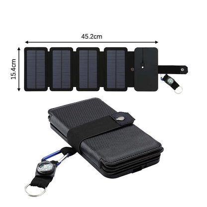 Foldable Solar Panel 100W USB Solar Cell Portable Folding Waterproof 5V Solar Charger Outdoor Mobile Power Battery Sun Charging