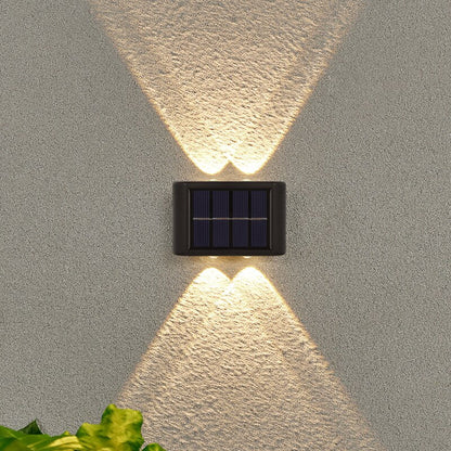 Lumière de jardin solaire extérieure Led étanche décoration applique murale pour clôture porche pays balcon maison jardin éclairage de rue