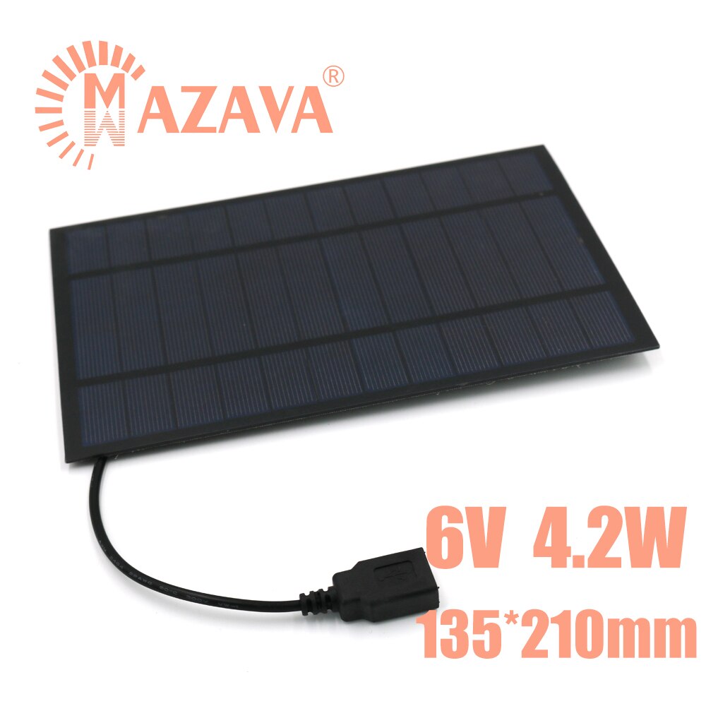 1Pcs Solar Cells 5V 2W 3W 4W 6W 7W Output USB Solar Battery PET Solar Panels Outdoor Portable Solar Charger Pane