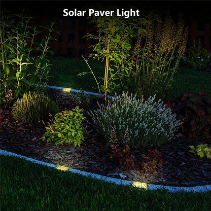 Solar Brick Ice Cube Light Outdoor Waterproof Path Stair Step LED Sunlight Garden Yard Pathway Party Christmas Landscape Lamp