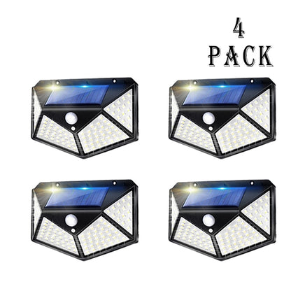 1/2/4/8/10Pack 100 LED Solar Wall Light Waterproof Solar Lamp Smart Motion Sensor Solar Powered Sunlight Street Light for Garden